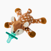 Mary Meyer WubbaNub Infant Pacifier, 6-Inches, Amber Fawn