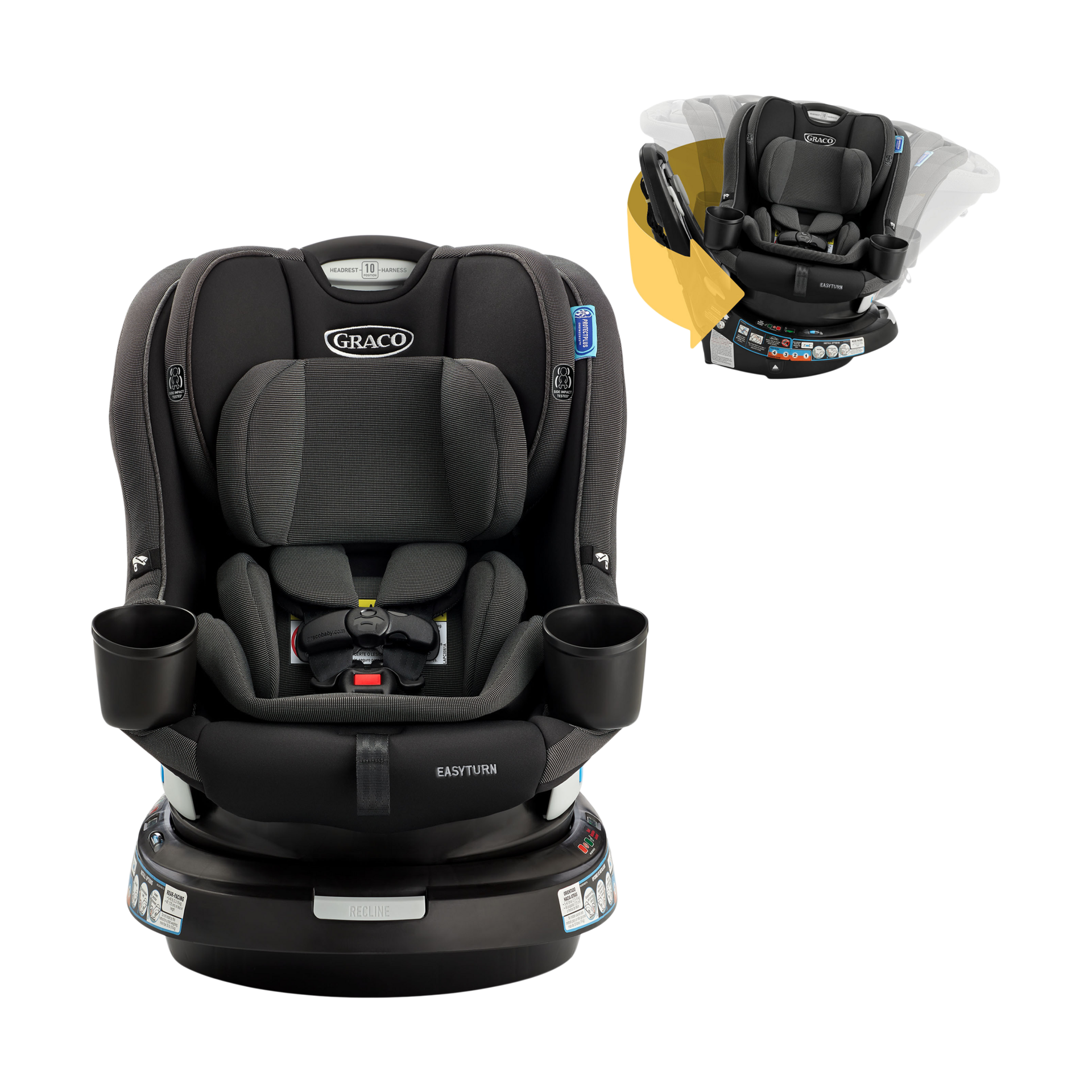 Graco EasyTurn 360 2-in-1 Rotating Convertible Car Seat.