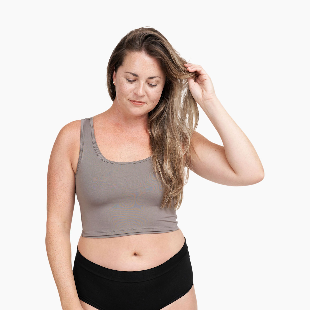 Larken Larken X Nursing + Hands-Free Pumping Bra - Stone, L.