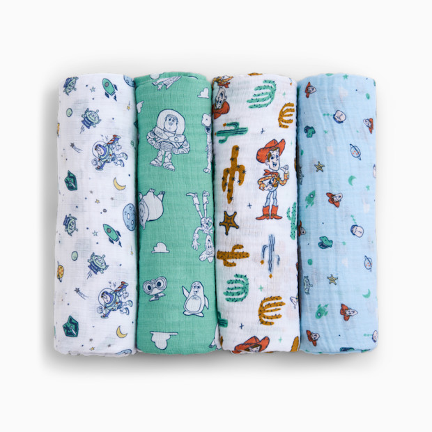 Aden + Anais Disney Essentials Cotton Muslin Swaddles (4 Pack).