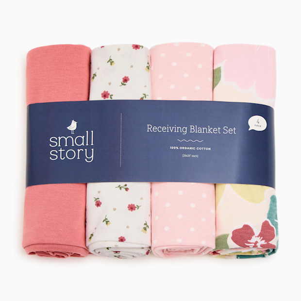 Small Story Organic Cotton Receiving Blanket (4 Pack).