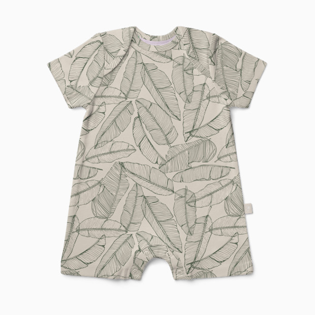 Goumi Kids x Babylist Baby Tee Romper - Banana Leaf, 3-6 Months.
