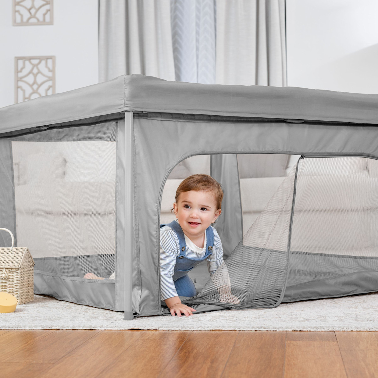 Baby Delight 50" Playport Playard - Gray.