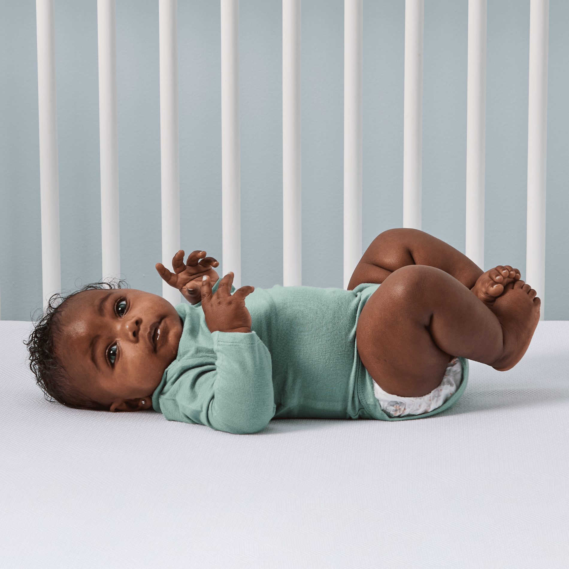 Soundly Waterproof Breathable Crib Mattress with Organic Pad.