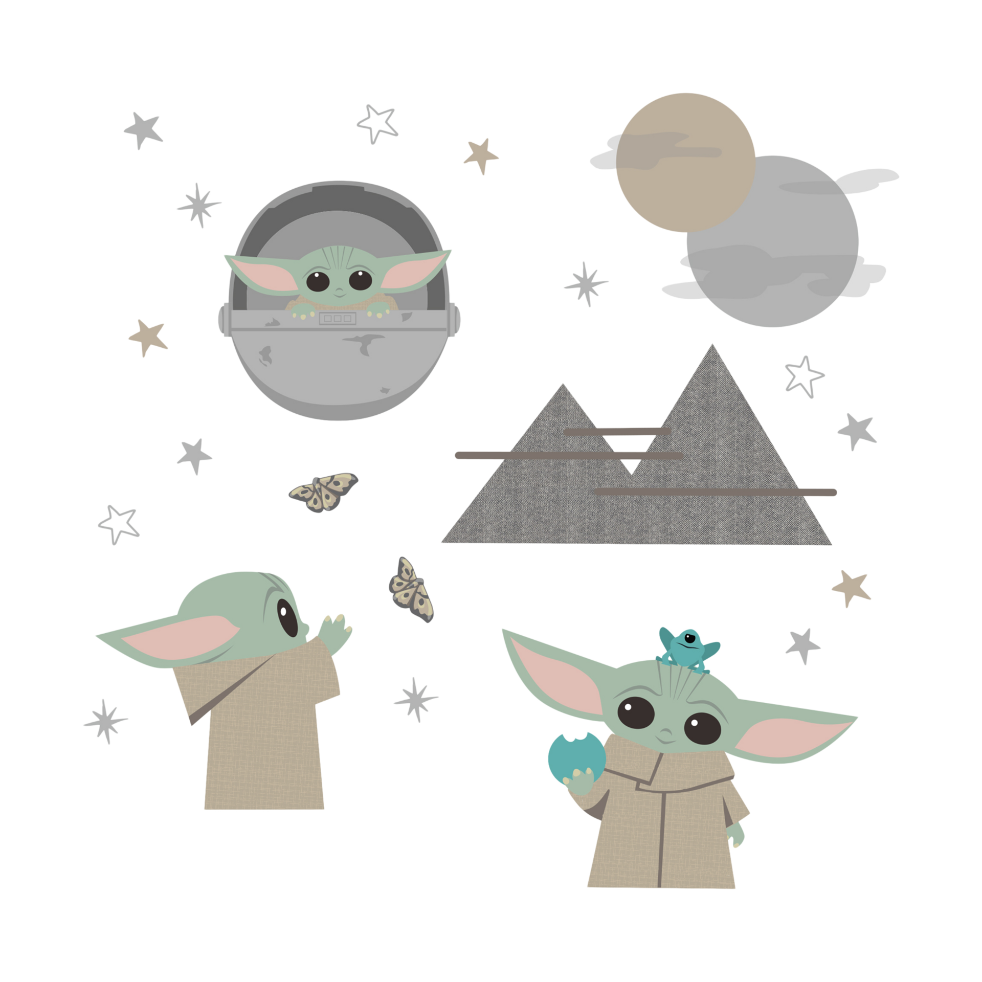 Lambs & Ivy Wall Decals Star Wars The Child Babylist Shop