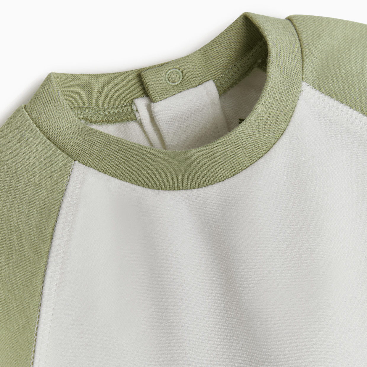 Tiny Kind 2 Piece French Terry Set - Sage, 3-6 M.