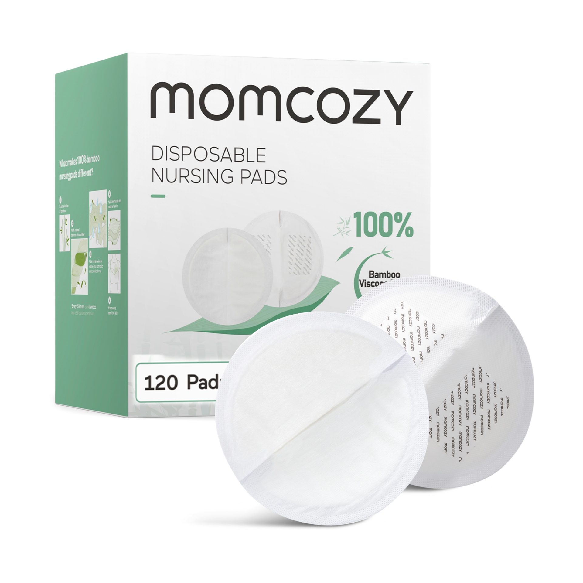 Momcozy Bamboo Fiber Disposable Nursing Pads.