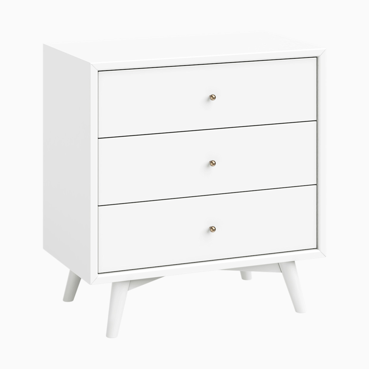 babyletto Palma 3-Drawer Assembled Dresser - White.