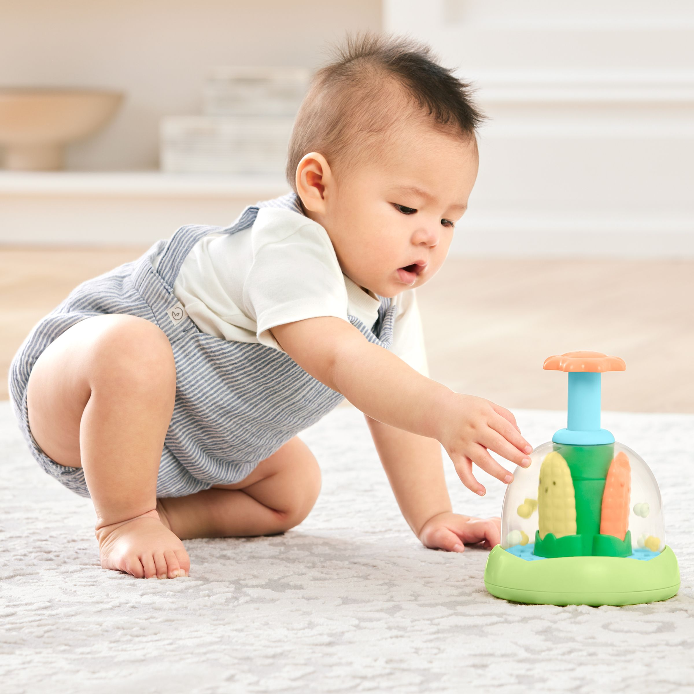 Skip Hop Farmstand Push & Spin Baby Toy - Multi.