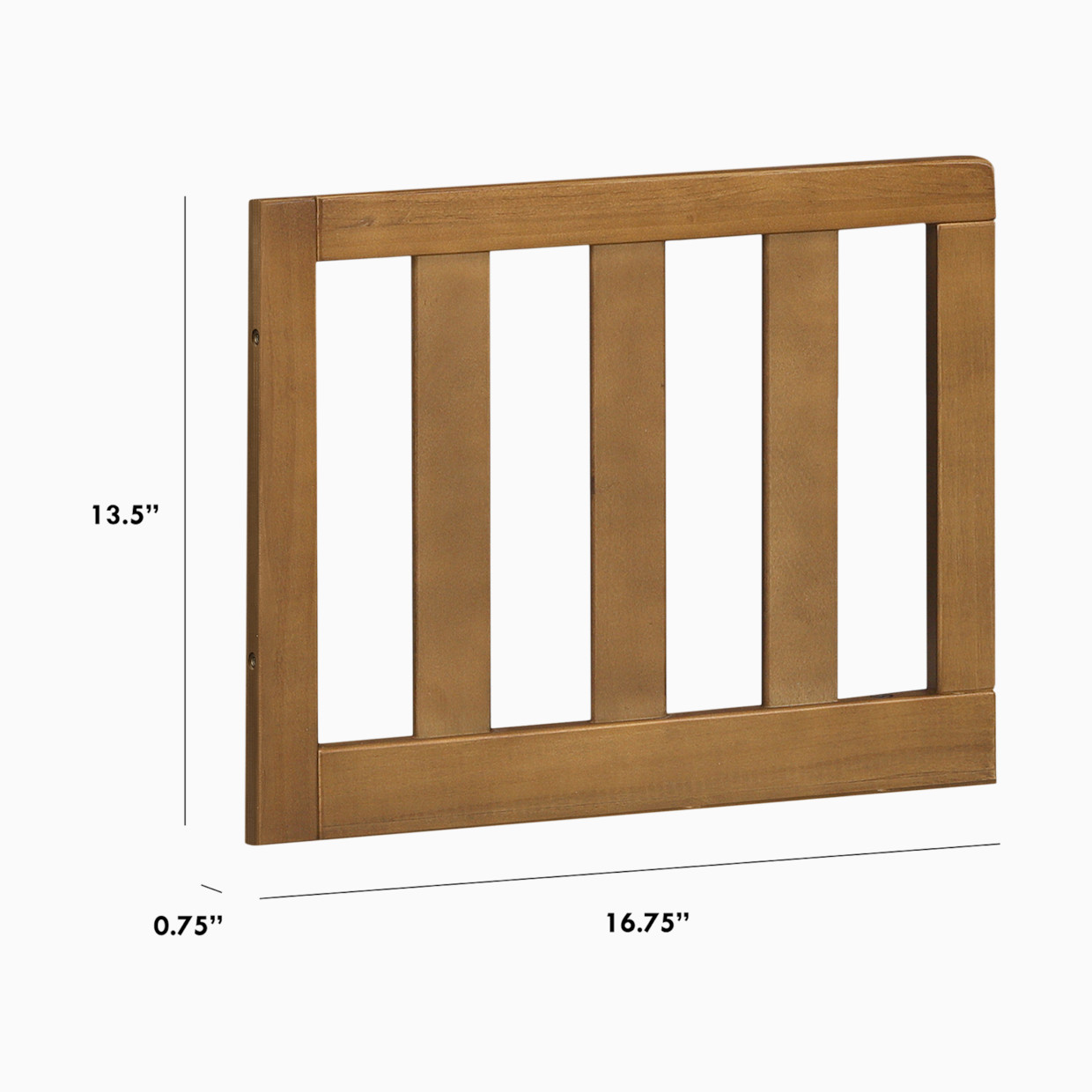 daVinci Otto Mini Toddler Bed Conversion Kit - Walnut.