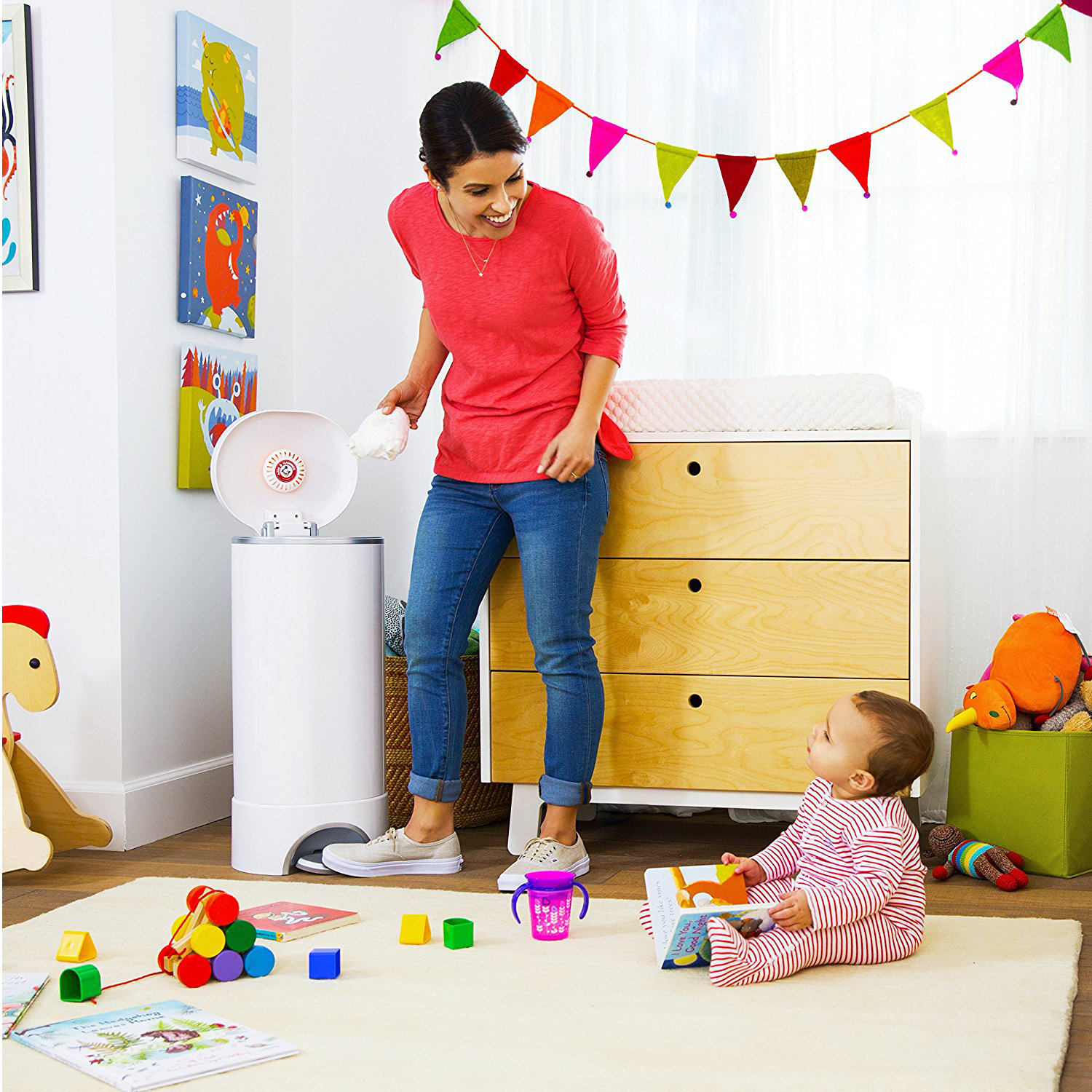 munchkin step diaper pail bags