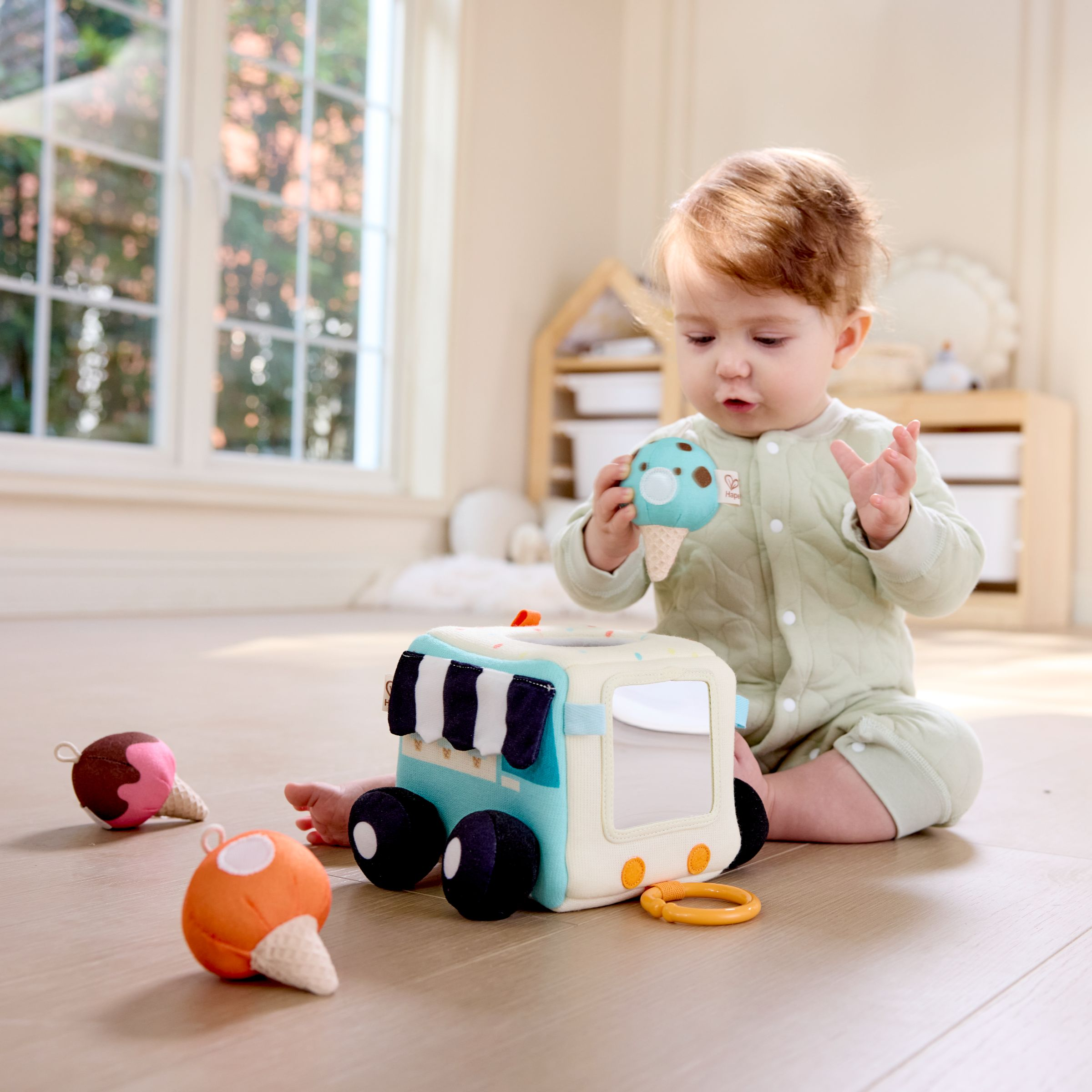 Hape Sensory Scoop Ice Cream Truck.