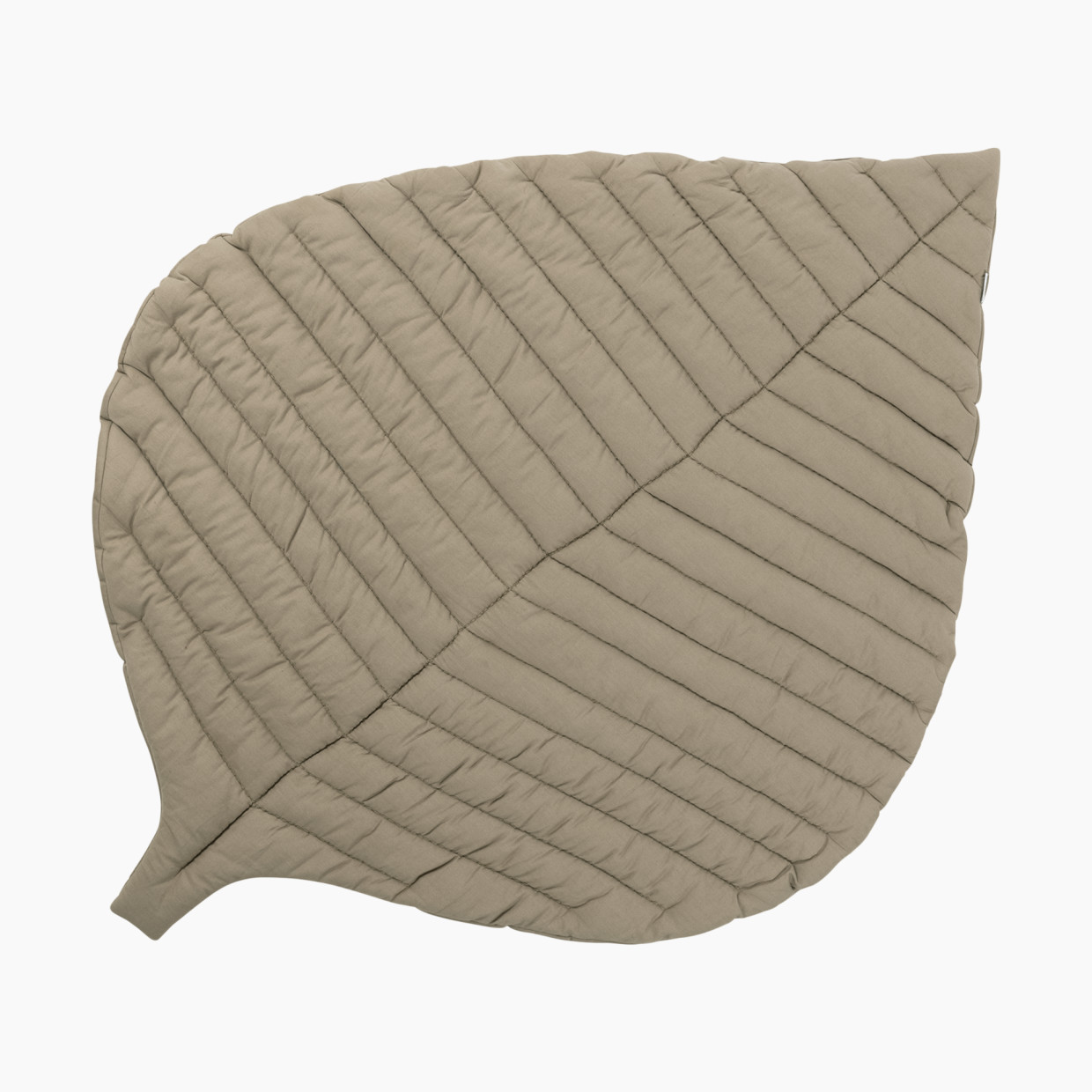 Toddlekind Organic Cotton Quilted Leaf Play Mat - Tan.