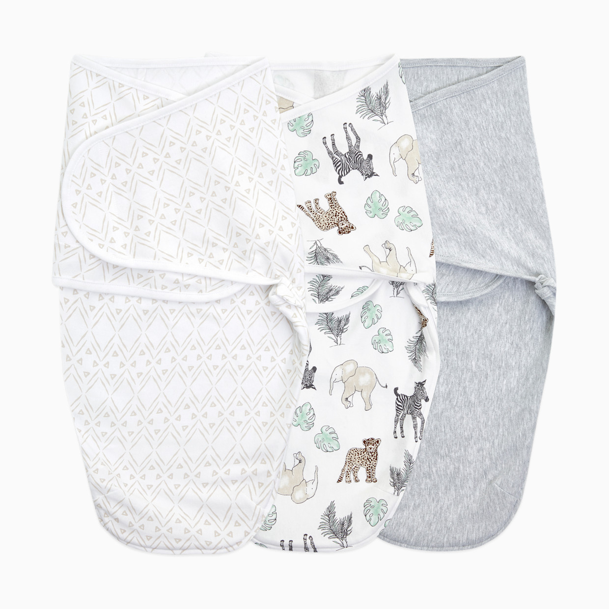 Aden + Anais Essentials Cotton Wrap Swaddles (3 Pack) - Toile, 0-3 Months, 3.