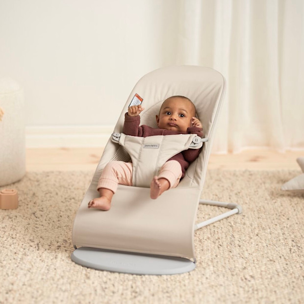 BabyBjörn Bouncer Balance Soft - Cotton/Jersey/Mesh Light Beige.