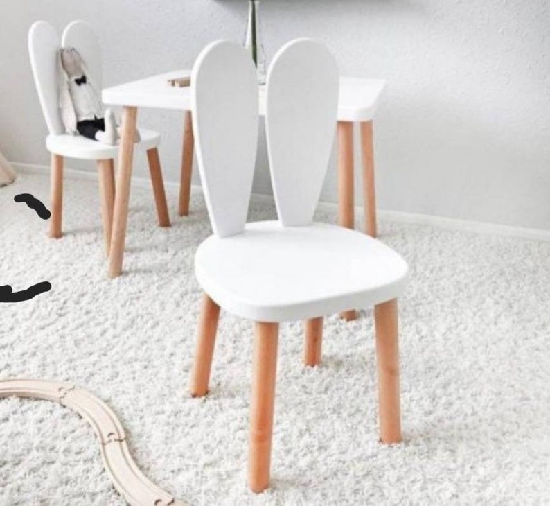 HotAirBalloonNursery Kids Wooden Table and Chair.