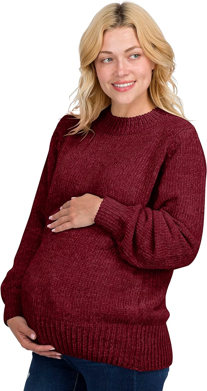 Eliana Maternity Chenille Sweater.