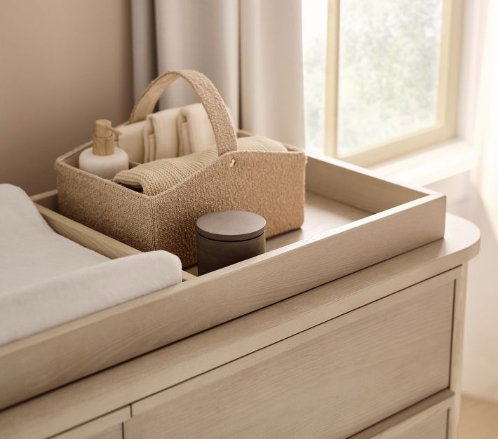 Pottery Barn Kids Boucle Nursery Storage.