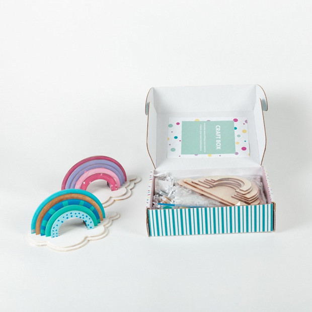 PopStudioCreations DIY Rainbow & Cloud Arch Paint Kit.