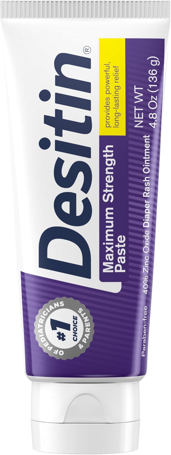 Desitin Maximum Strength Baby Diaper Rash Cream, 40% Zinc Oxide
