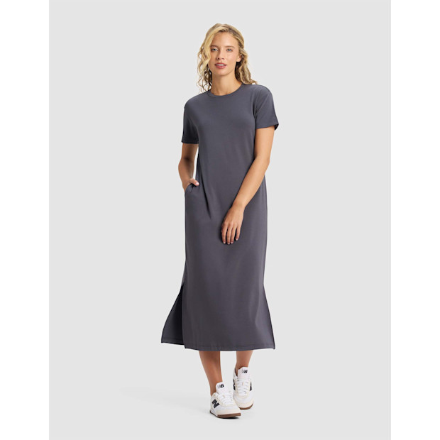 Women's Brushed Bamboo Midi Dress.