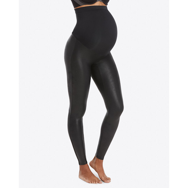 Spanx Mama Faux Leather Leggings.