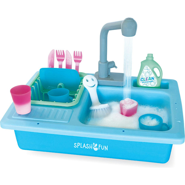 The Bubble Factory SPLASHFUN Wash-up Kitchen Sink Play Set.