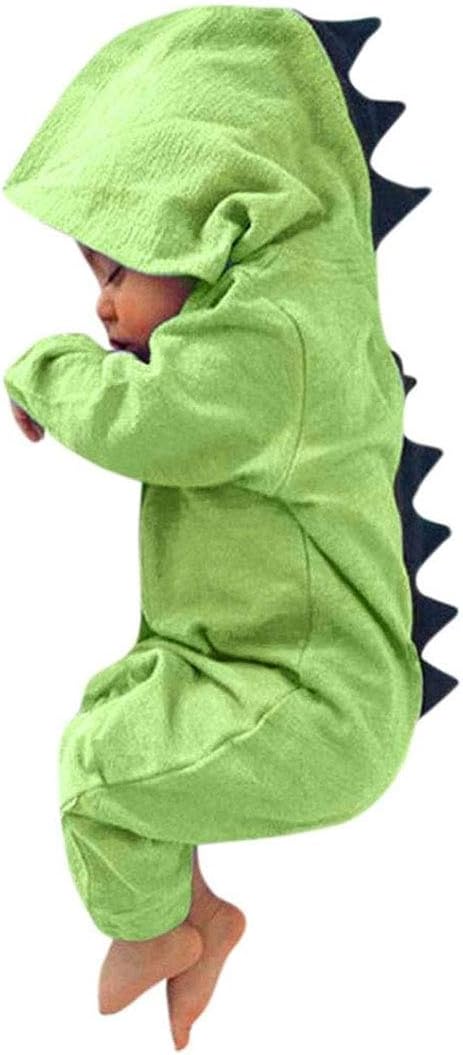 Dinosaur Hooded Romper Jumpsuit.