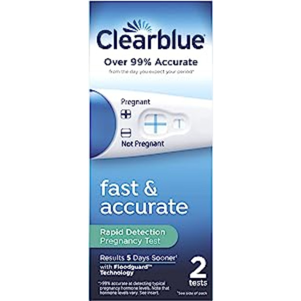 Clearblue Rapid Detection Pregnancy Test, 2 Count