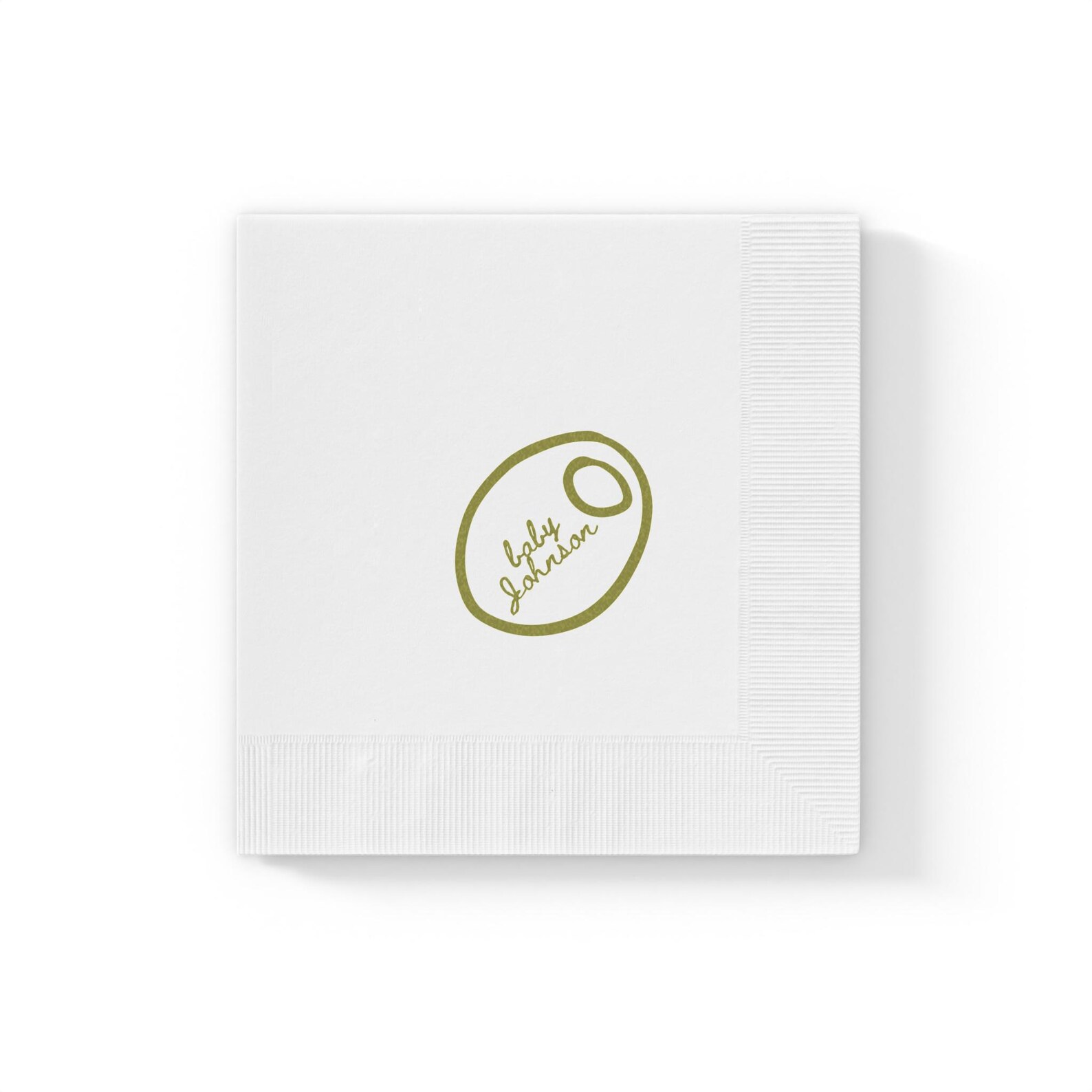 A Tini One Is On The Way Baby Shower Napkins.