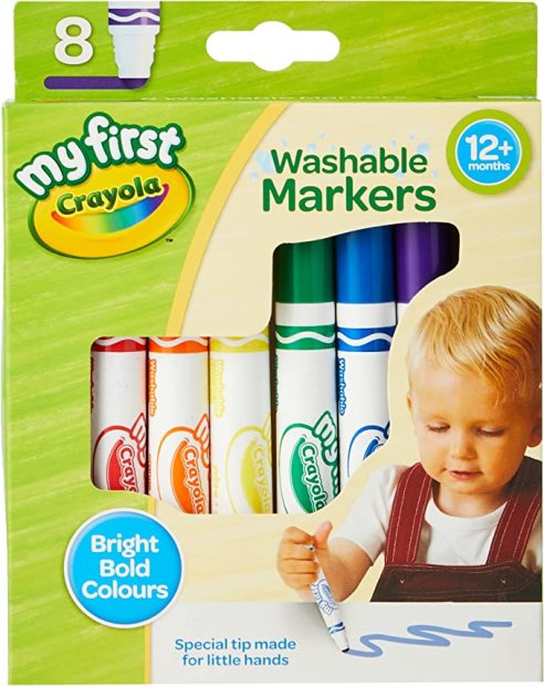 24 Colors Toddler Crayons, Non-Toxic Washable Crayons for Kids, Easy to  Hold Water-Drop Shape Crayons for Toddlers, Babies and Children, Safe  Coloring Art Supplies 