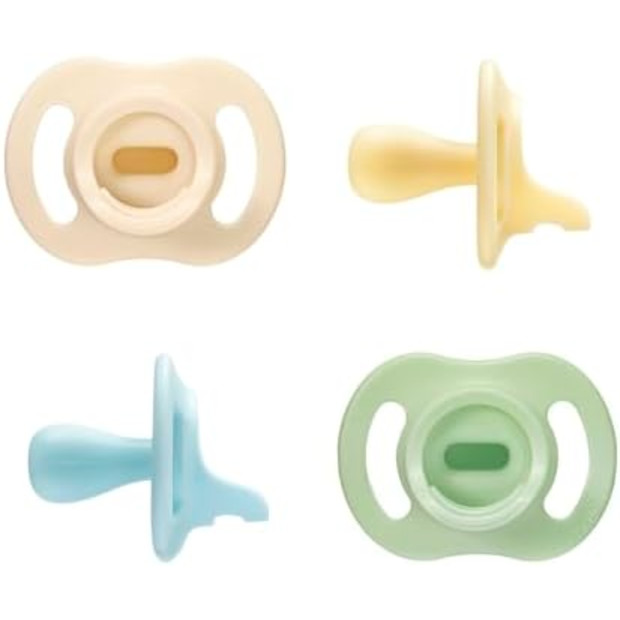 Tommee Tippee Ultra-Light StayPut Pacifier, 0-6 Months, Pack of 4