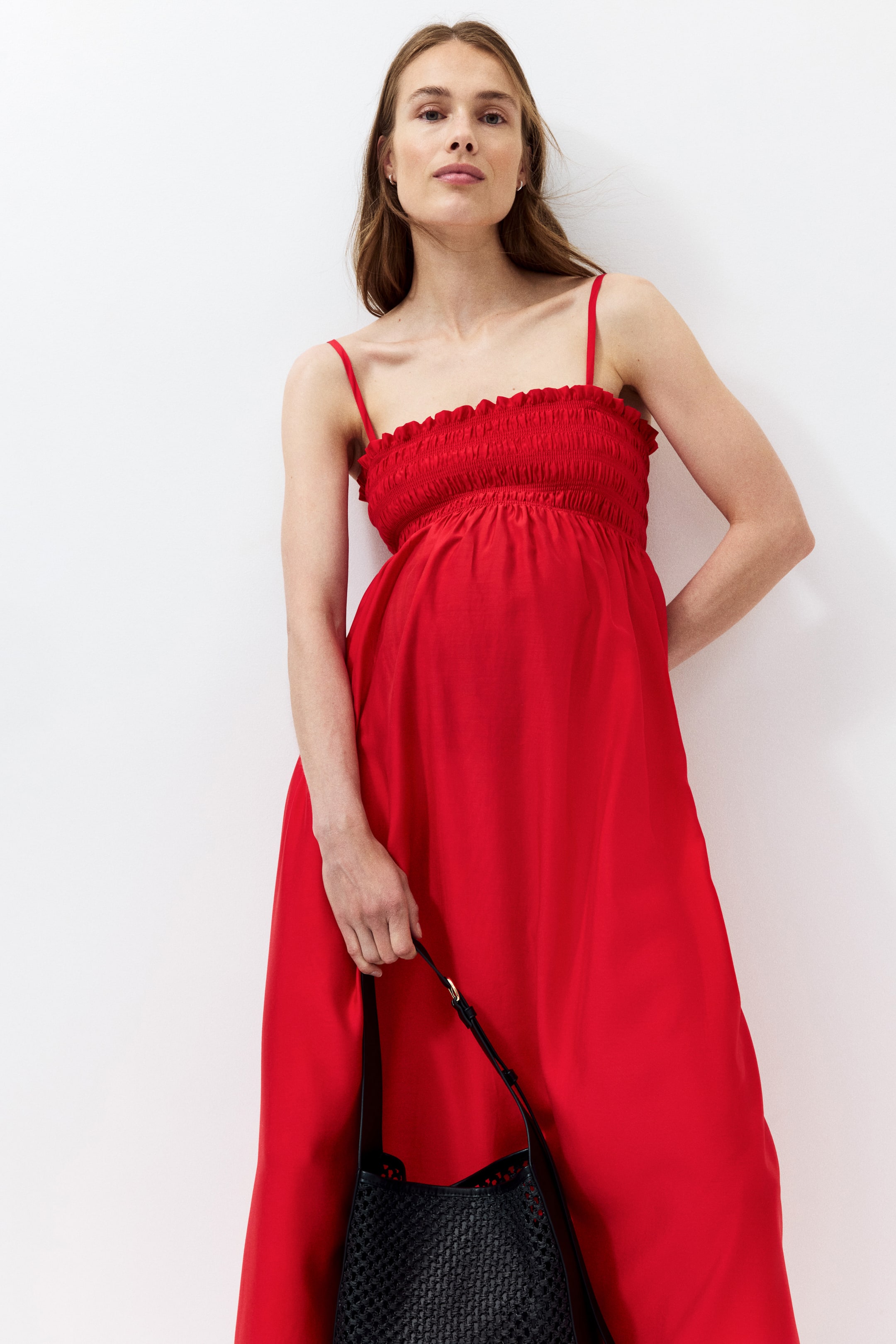 H&M Mama Smocked Bandeau Dress.