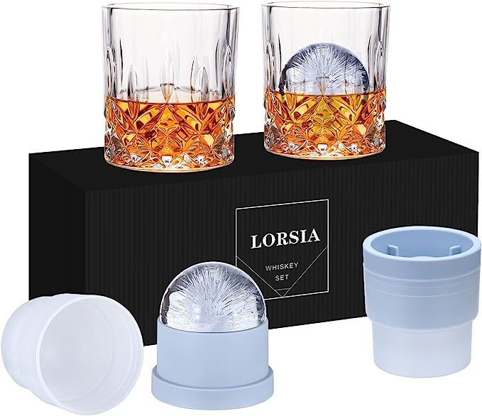 LORSIA Whiskey Rocks Glass.