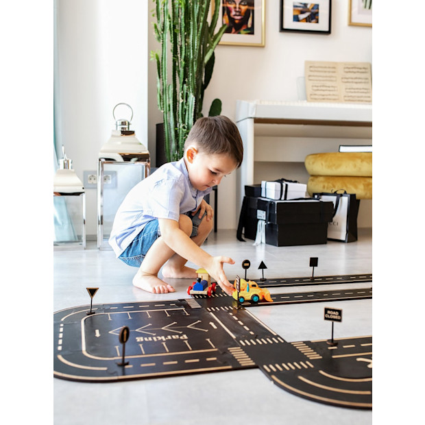 DreamOnTheWall Wooden Car Track.