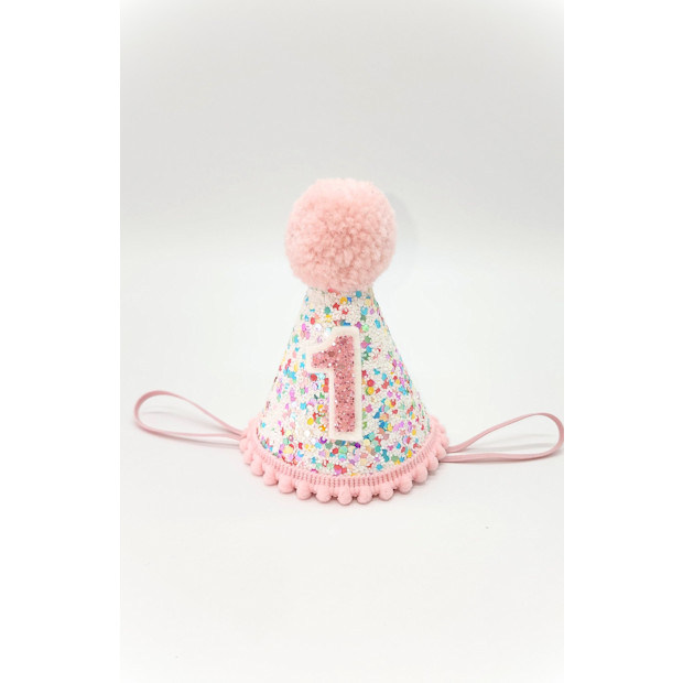 ThePartyHalo Confetti Sweet One Birthday Hat.
