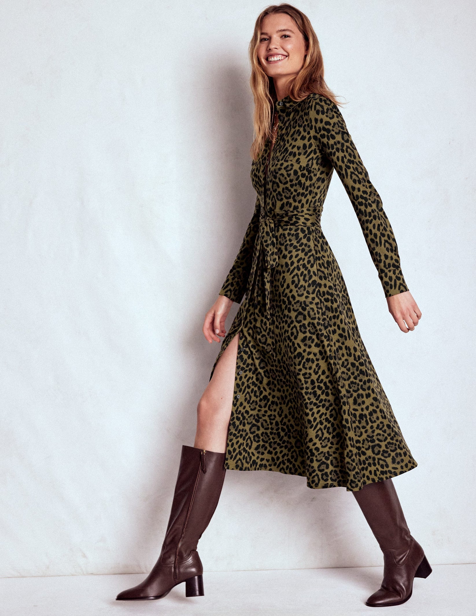 Marcia Jersey Shirt Dress.