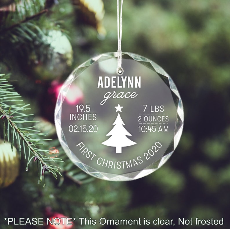 Markeza Custom Laser Engraved Glass Ornament.