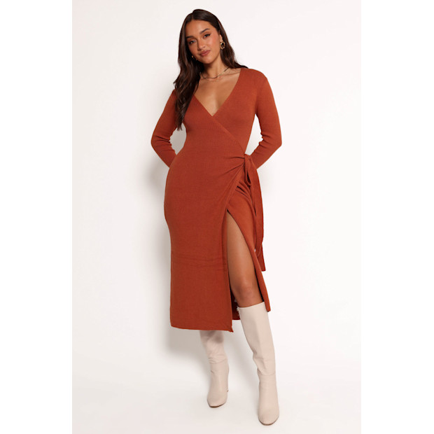 Kellan Wrap Midi Dress.