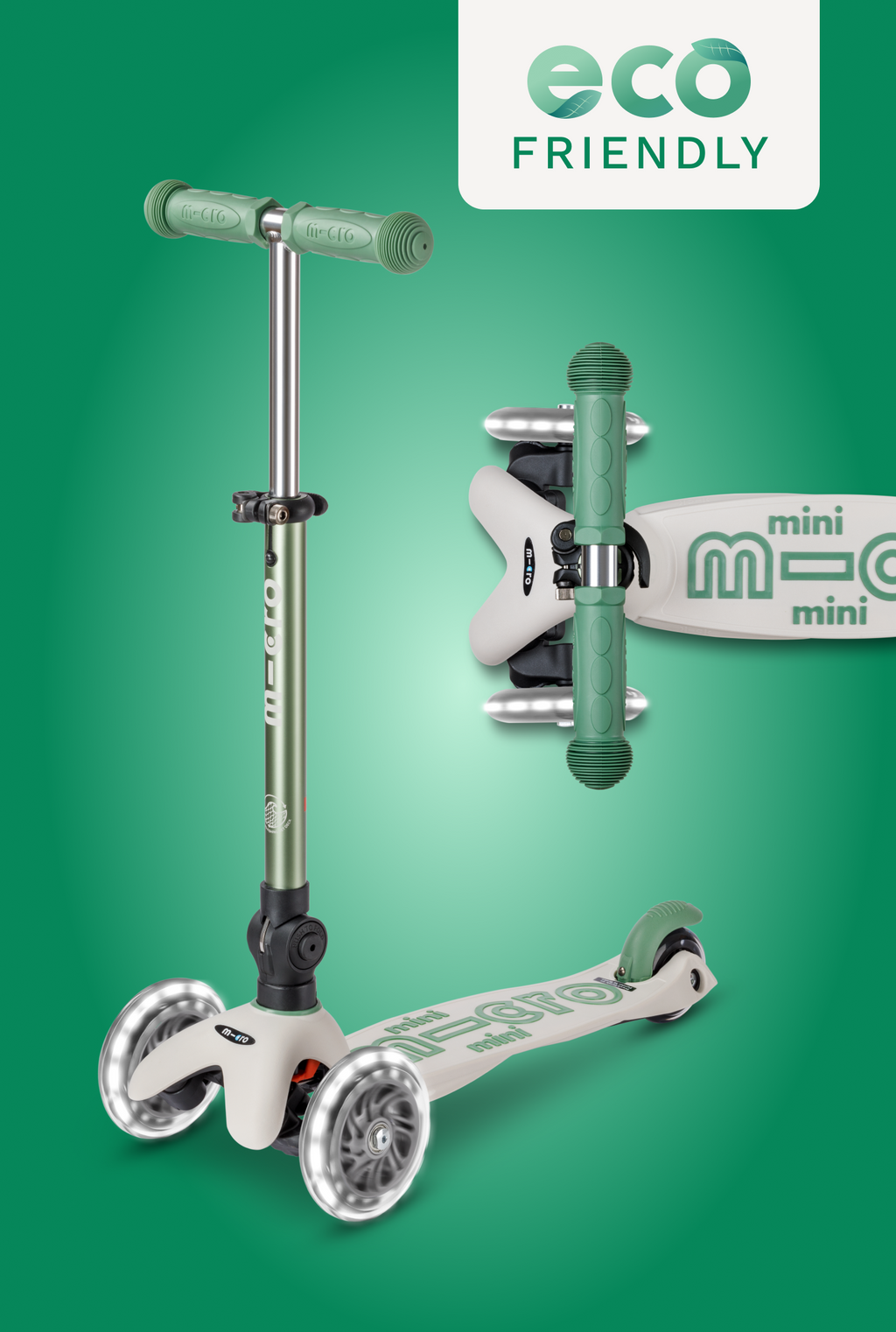 Micro Kickboard Micro Mini Foldable ECO LED Scooter.