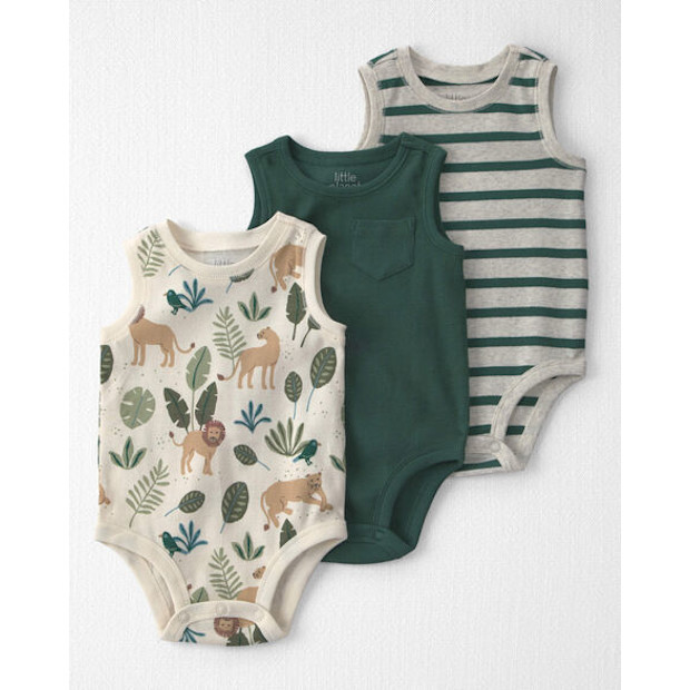 Carter's 3-Pack Organic Cotton Bodysuits.