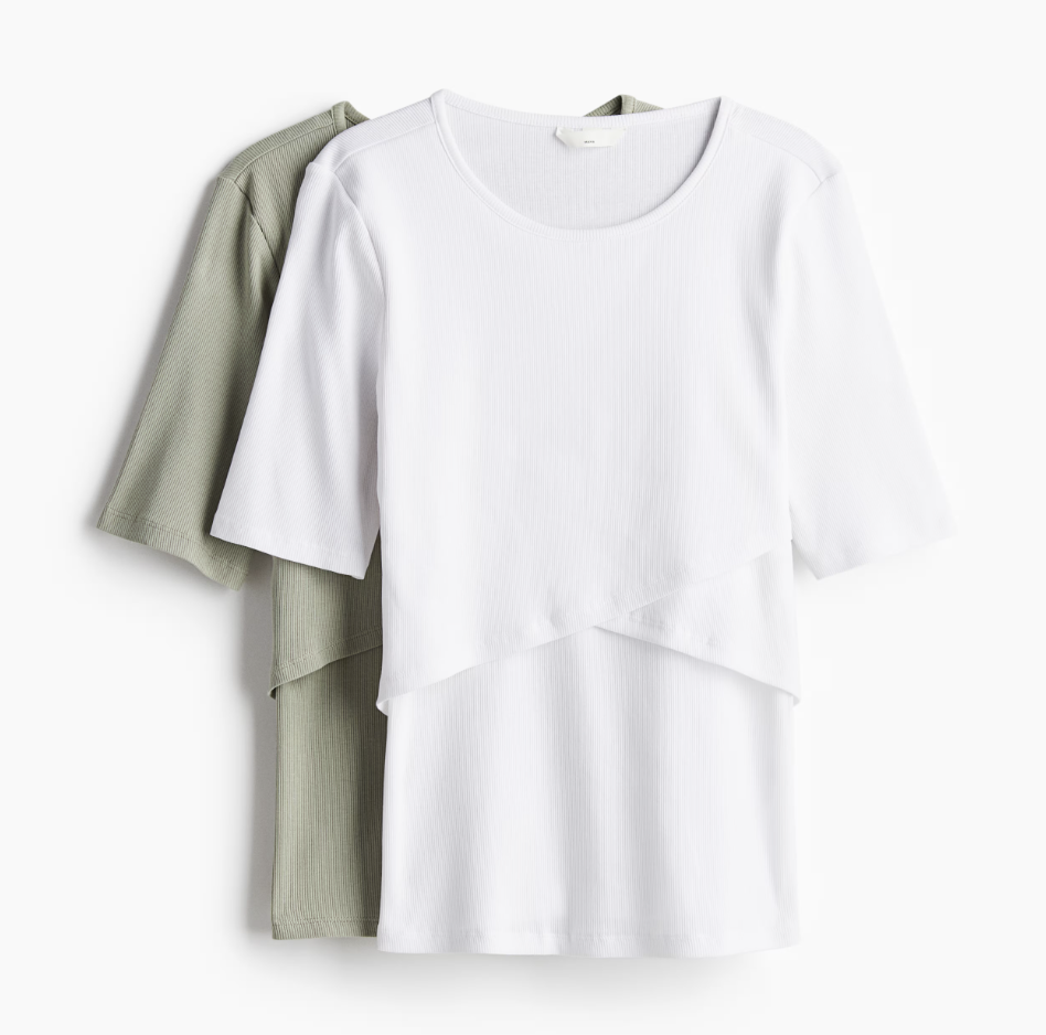 H&M 2-pack Before & After Nursing Tops.