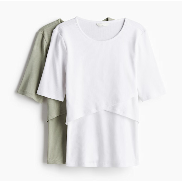 H&M 2-pack Before & After Nursing Tops.
