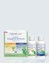 Hyland's Baby Organic Cough Syrup and Immune Support Day and Night Combo Pack, Eases Coughs, Supports Immunity, Promotes Sleep, Two 2 Fl Oz. Bottles (4 fl oz)