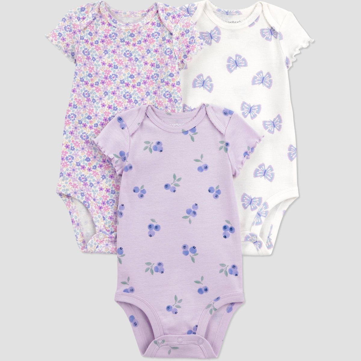 Mix Print Bodysuits, 3-Pack.
