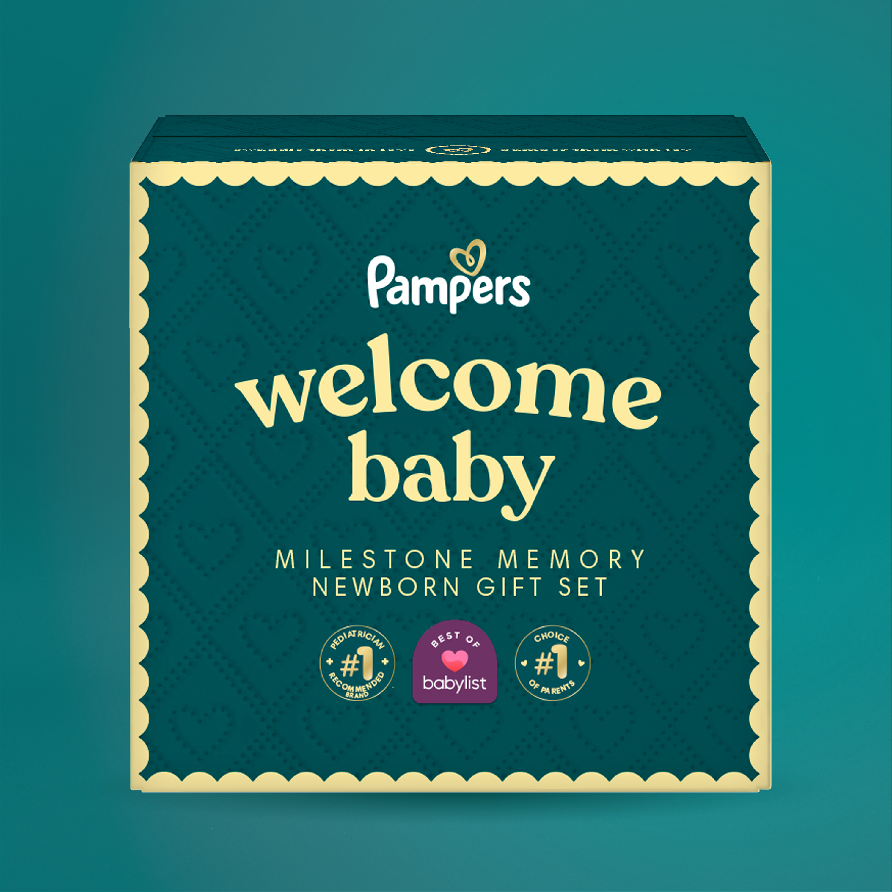 Pampers Milestone Memories Gift Set.