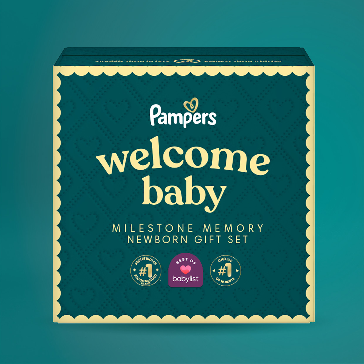Pampers Milestone Memories Gift Set.