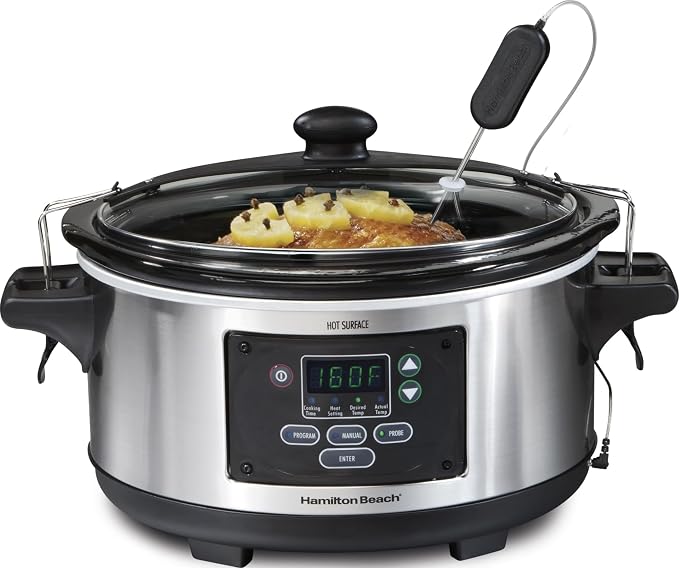 Hamilton Beach Portable 6 Quart Set & Slow Cooker.