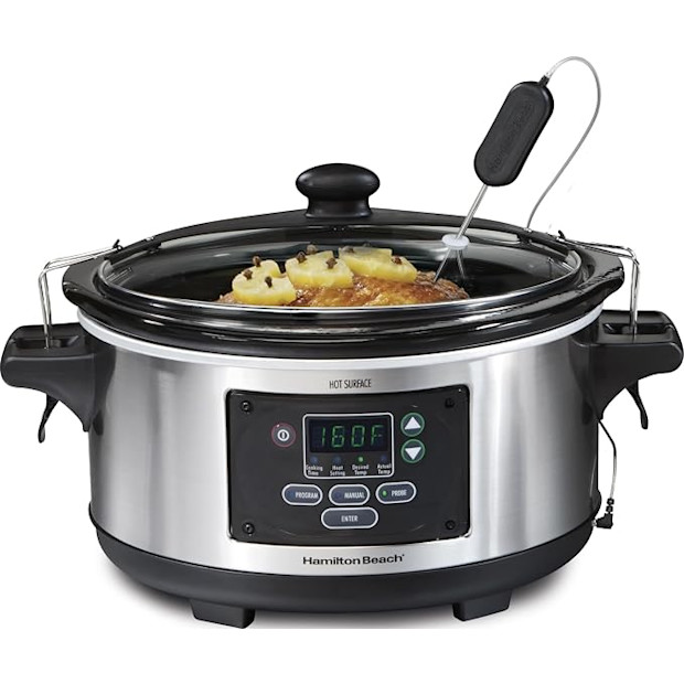 Hamilton Beach Portable 6 Quart Set & Slow Cooker.