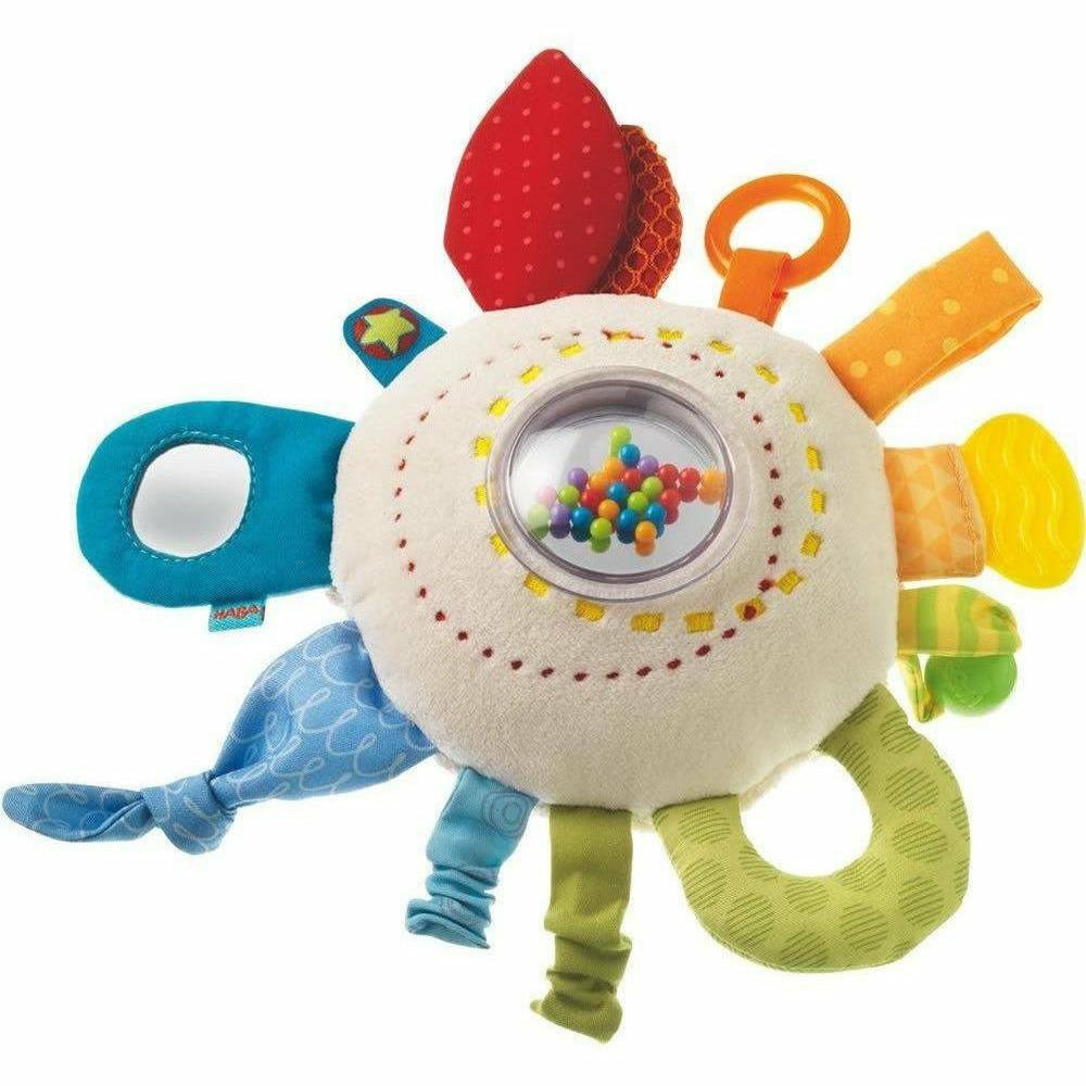 HABA Teether Cuddly Rainbow.